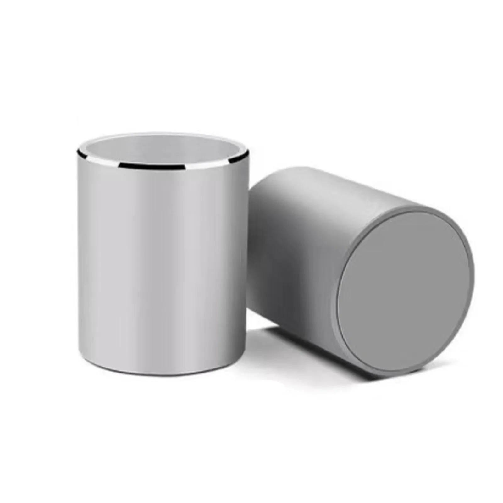 Aluminum Alloy Round Pen Holder Desktop Makeup Storage Organizer for Home Office School