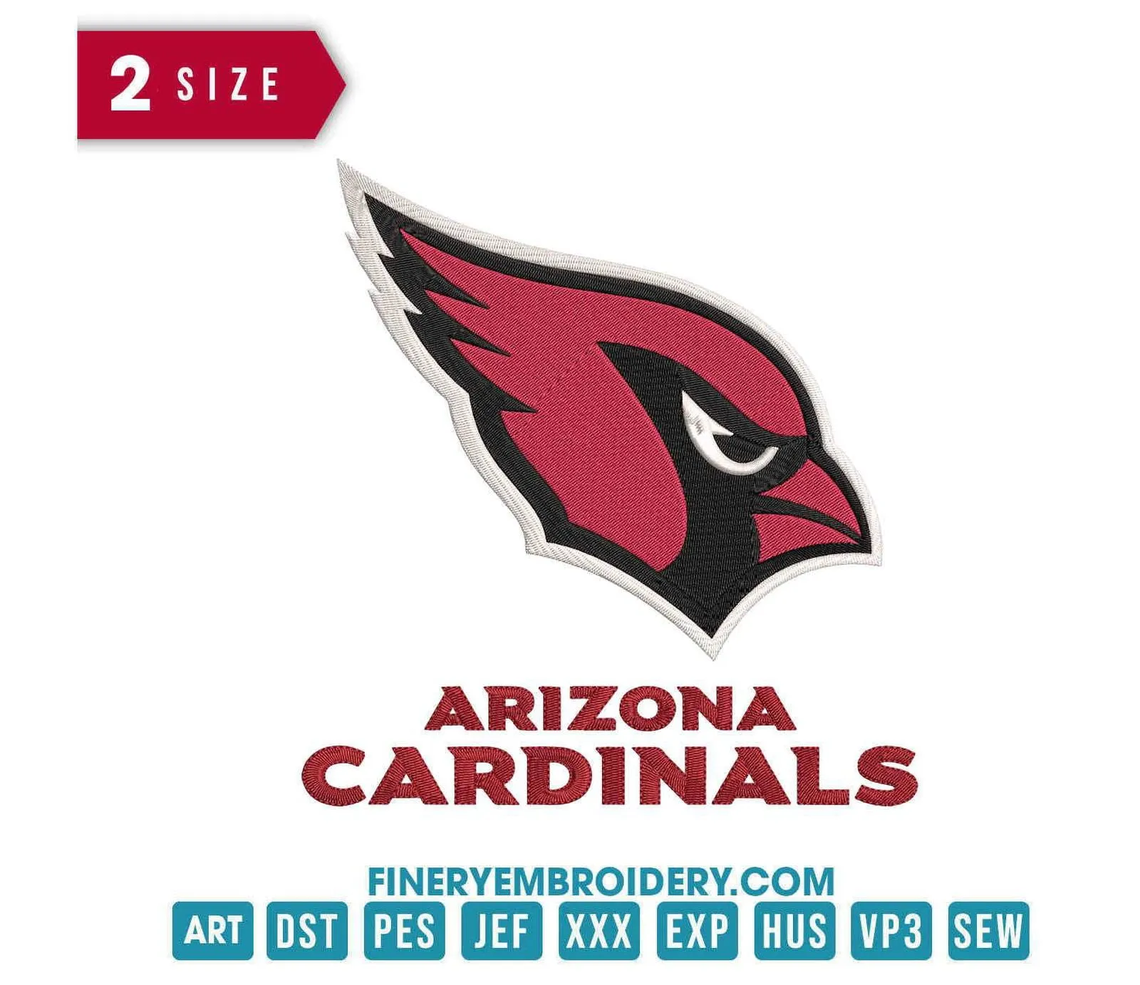 Arizona Cardinals 2 : Embroidery Design