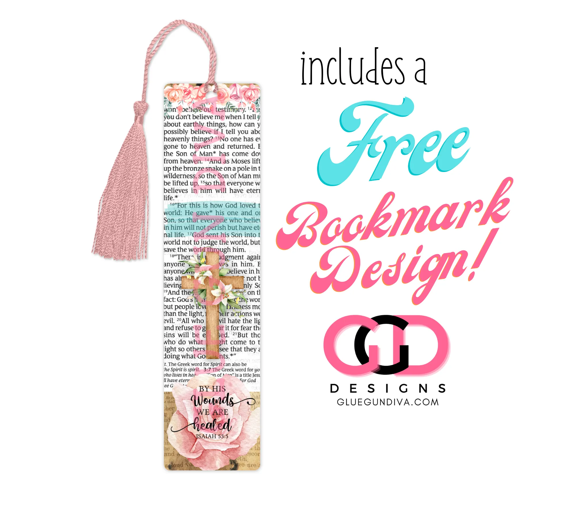Bible Verses -   Digital tumbler wrap for 20 oz skinny straight tumbler