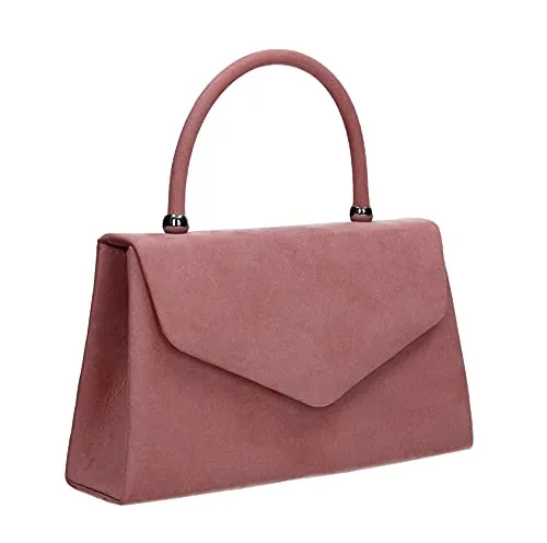 Kendall Suede Velvet Envelope Womens Party Prom Wedding Clutch Bag Purse Bag