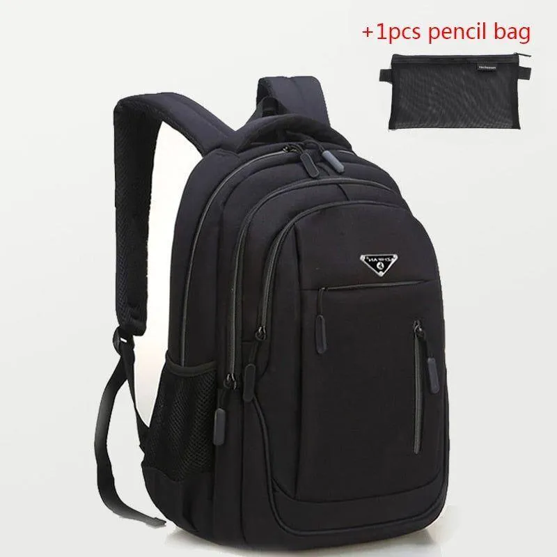 Large Capacity Cool Backpack Unisex Laptop Oxford Solid Big High School Bags UCBMOS11