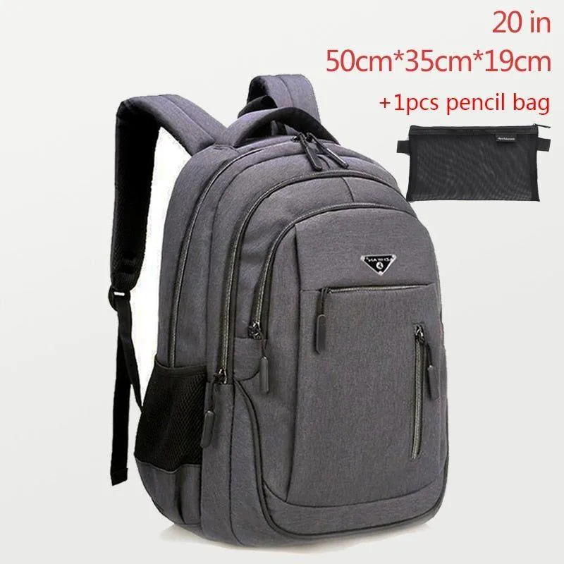 Large Capacity Cool Backpack Unisex Laptop Oxford Solid Big High School Bags UCBMOS11
