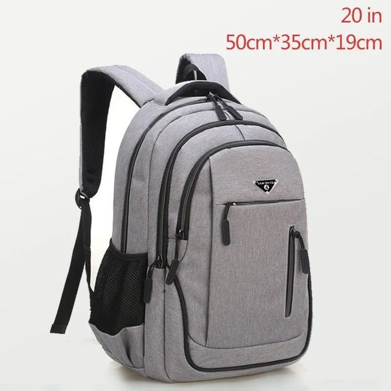 Large Capacity Cool Backpack Unisex Laptop Oxford Solid Big High School Bags UCBMOS11