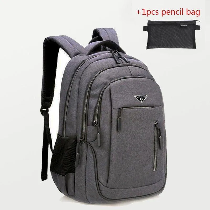 Large Capacity Cool Backpack Unisex Laptop Oxford Solid Big High School Bags UCBMOS11