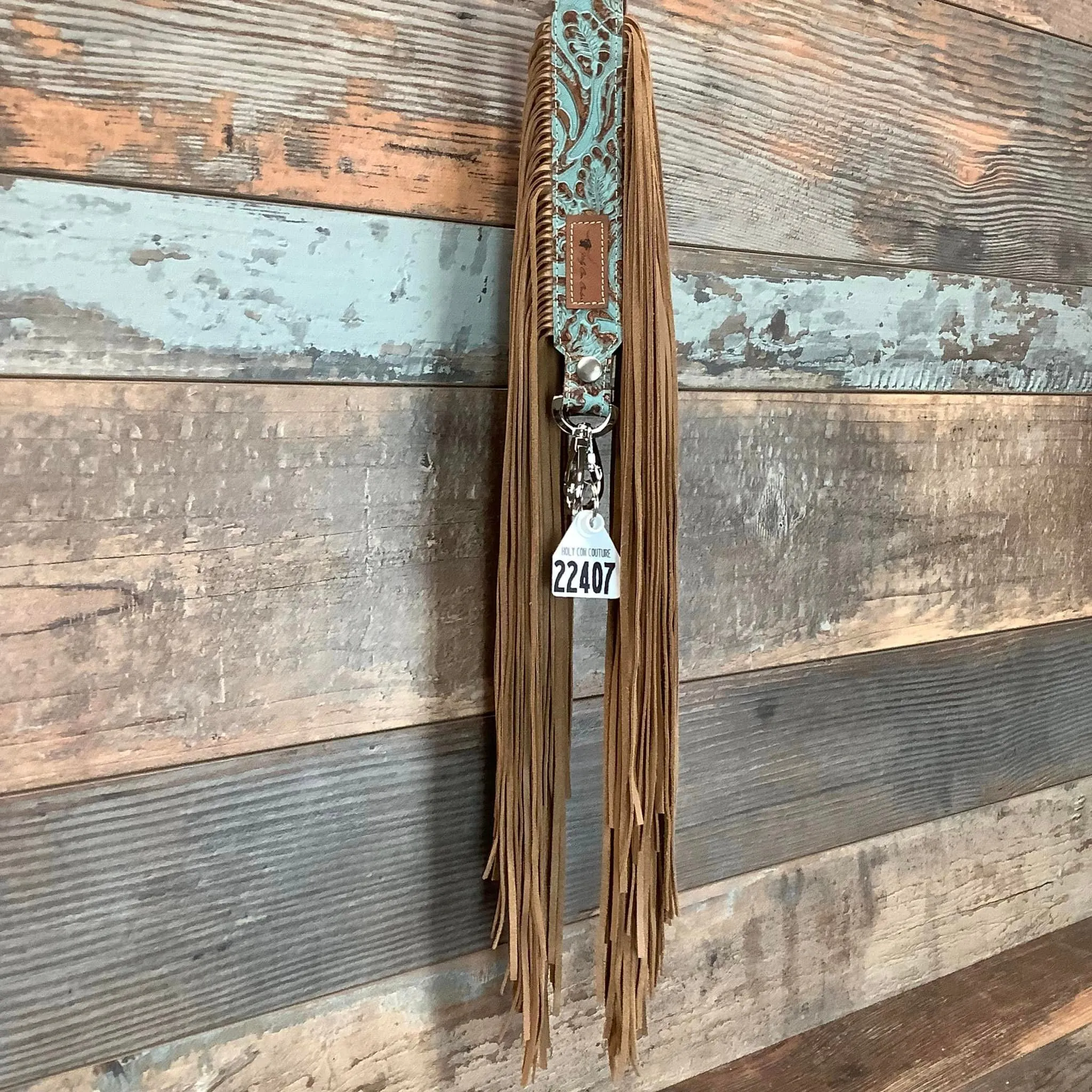 Western Mini Leather Fringe Strap 48" #22407