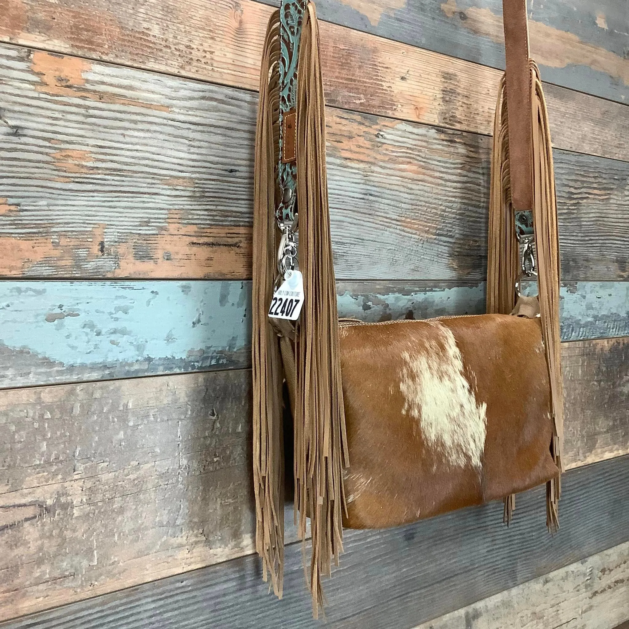 Western Mini Leather Fringe Strap 48" #22407
